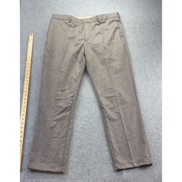 Banana Republic Other - Banana‎ Republic Men Wool Dress Pants 38x31 Tapered Fit Gray Plaid Flannel Italy